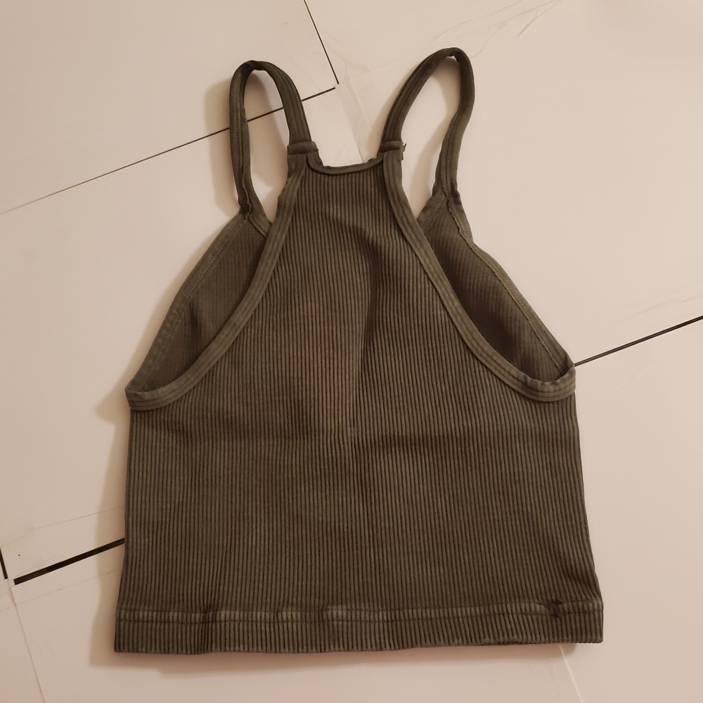 New without tags free people green runs crop top sizes xs/s & M/L - Picture 4 of 7